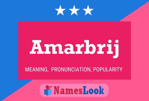 Amarbrij Namensposter