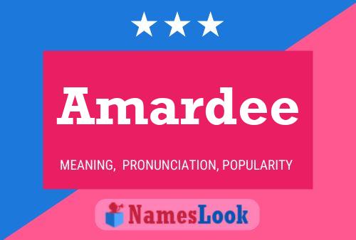 Amardee Namensposter