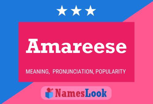 Amareese Namensposter