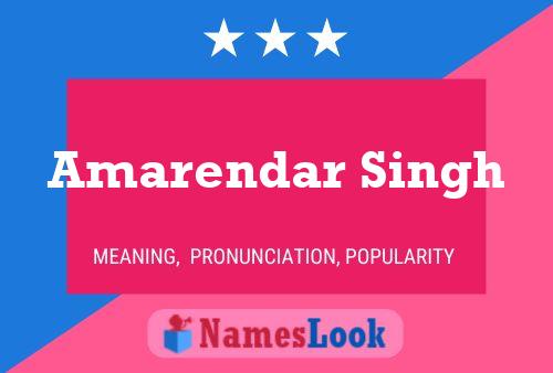 Amarendar Singh Namensposter