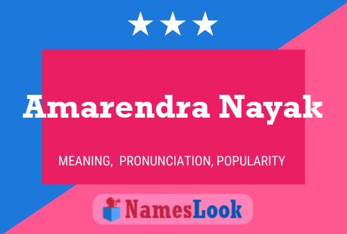 Amarendra Nayak Namensposter