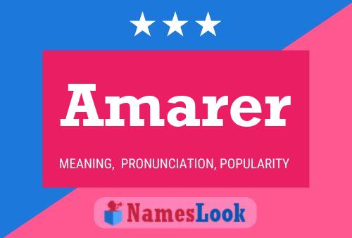 Amarer Namensposter