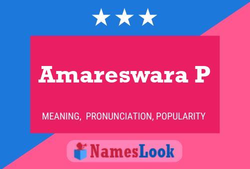 Amareswara P Namensposter