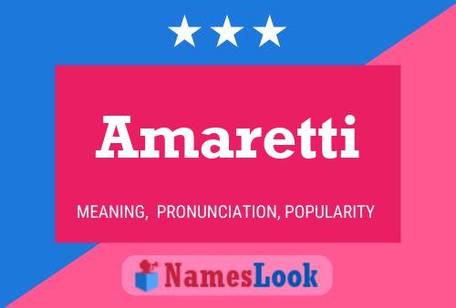 Amaretti Namensposter