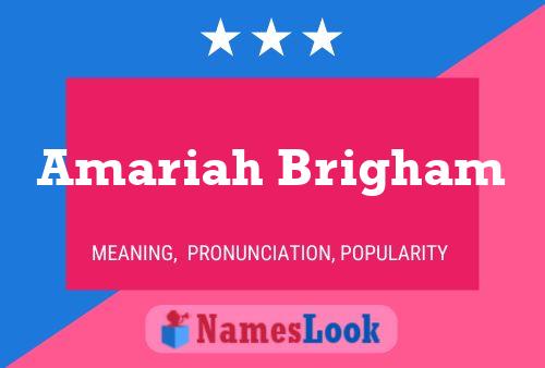 Amariah Brigham Namensposter