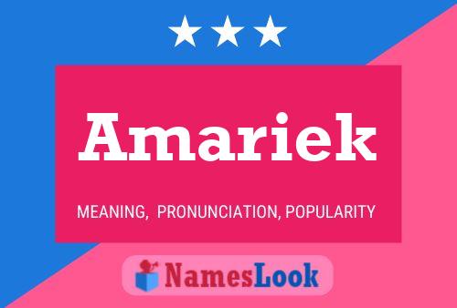 Amariek Namensposter