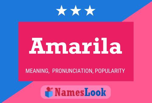 Amarila Namensposter