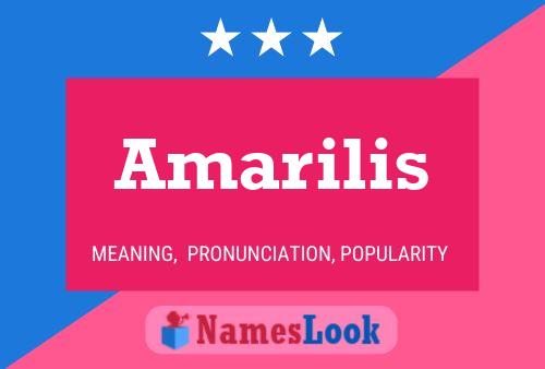 Amarilis Namensposter