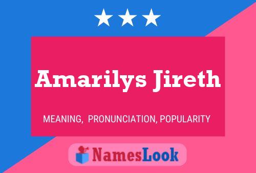 Amarilys Jireth Namensposter