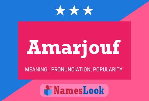 Amarjouf Namensposter