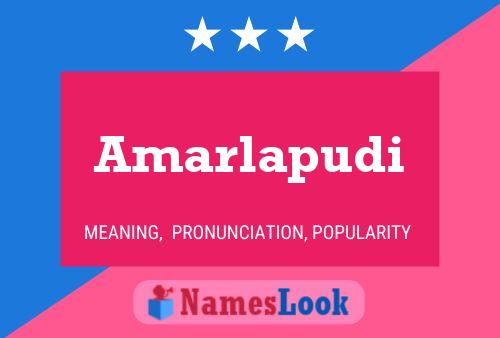 Amarlapudi Namensposter