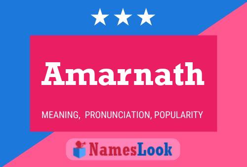 Amarnath Namensposter