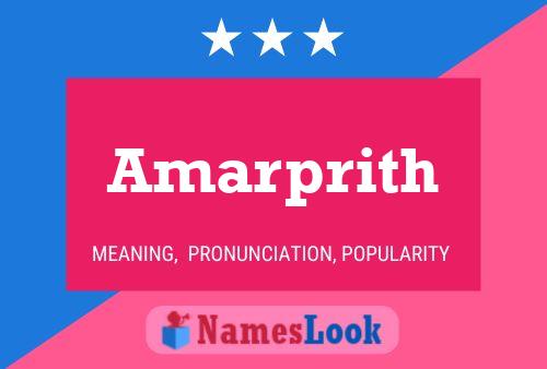 Amarprith Namensposter