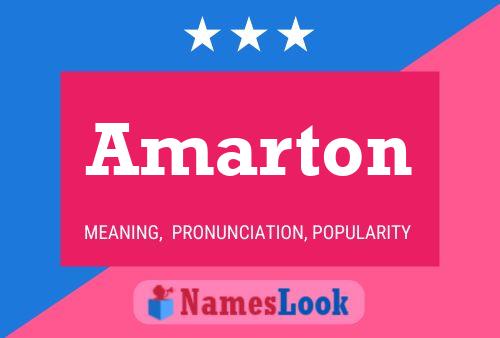 Amarton Namensposter