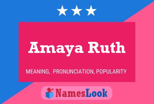 Amaya Ruth Namensposter