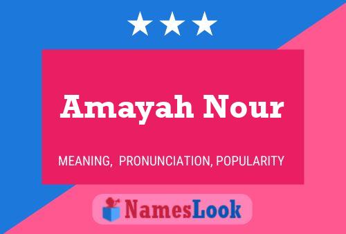 Amayah Nour Namensposter