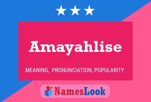 Amayahlise Namensposter