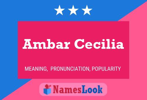 Ambar Cecilia Namensposter