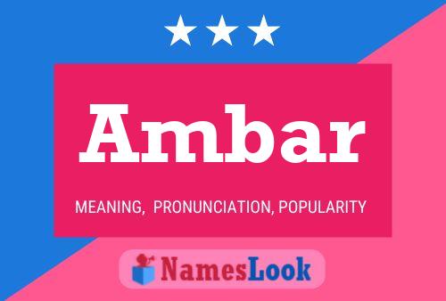 Ambar Namensposter