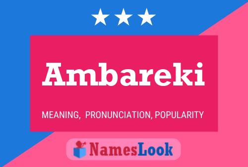 Ambareki Namensposter