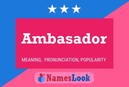 Ambasador Namensposter