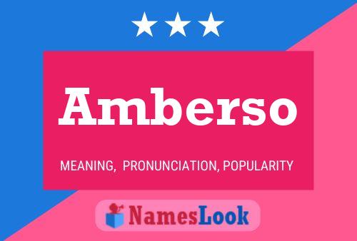 Amberso Namensposter