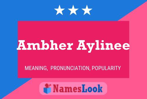 Ambher Aylinee Namensposter