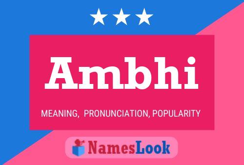 Ambhi Namensposter