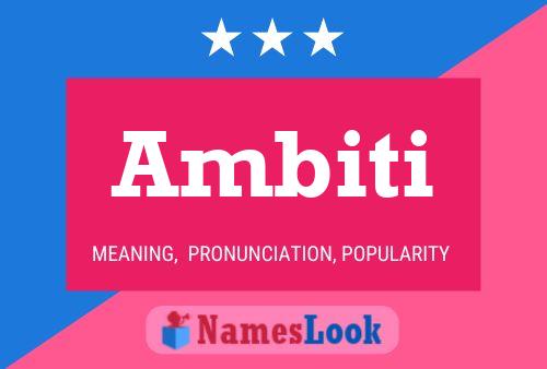 Ambiti Namensposter