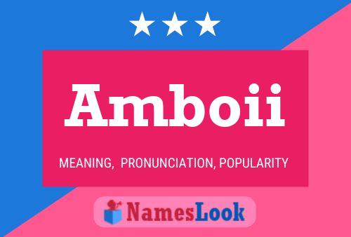 Amboii Namensposter