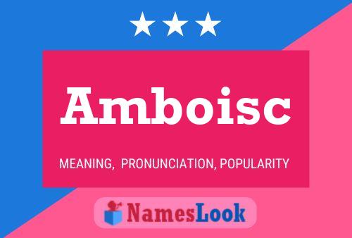 Amboisc Namensposter