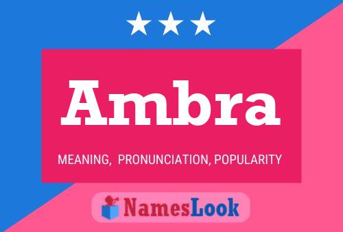 Ambra Namensposter