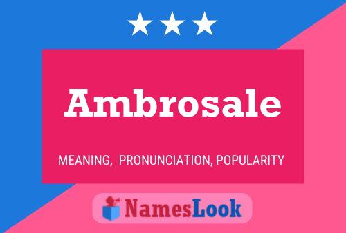 Ambrosale Namensposter