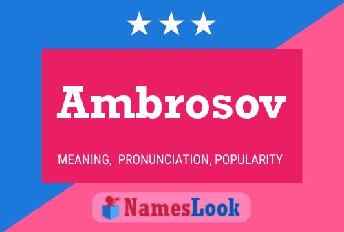 Ambrosov Namensposter