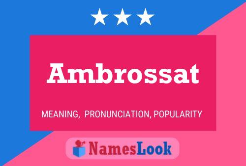 Ambrossat Namensposter