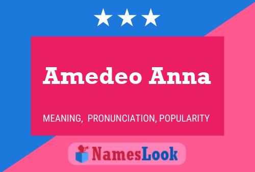 Amedeo Anna Namensposter