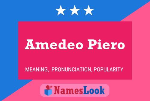 Amedeo Piero Namensposter