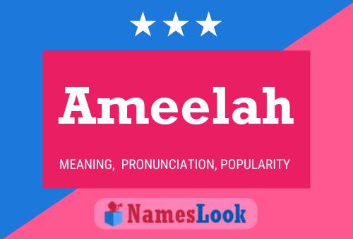 Ameelah Namensposter