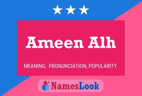 Ameen Alh Namensposter