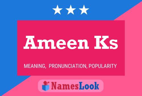 Ameen Ks Namensposter