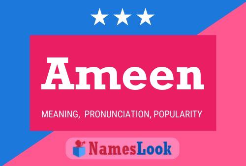 Ameen Namensposter