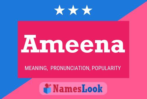 Ameena Namensposter