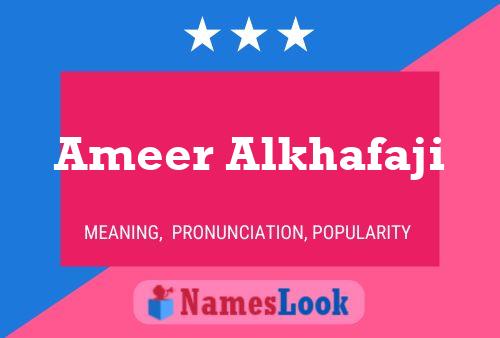 Ameer Alkhafaji Namensposter