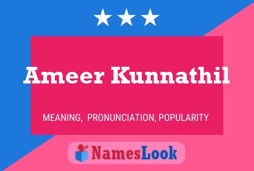 Ameer Kunnathil Namensposter