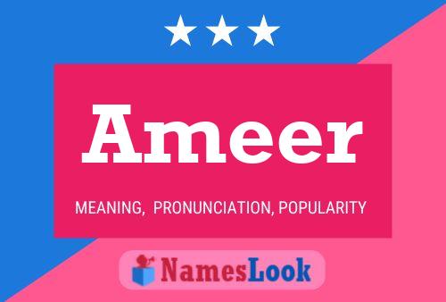 Ameer Namensposter