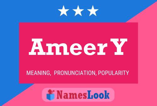 Ameer Y Namensposter