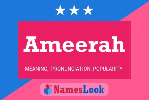 Ameerah Namensposter