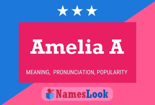 Amelia A Namensposter