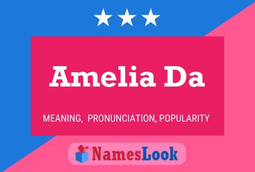 Amelia Da Namensposter