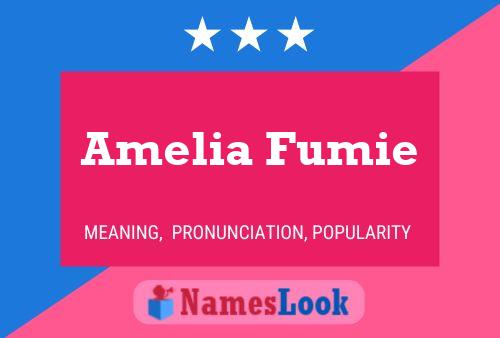 Amelia Fumie Namensposter